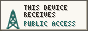 this device receives public access